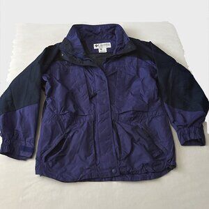 Women's Champion Zip Front Long Sleeve Black Purple Double Whammy Jacket Medium